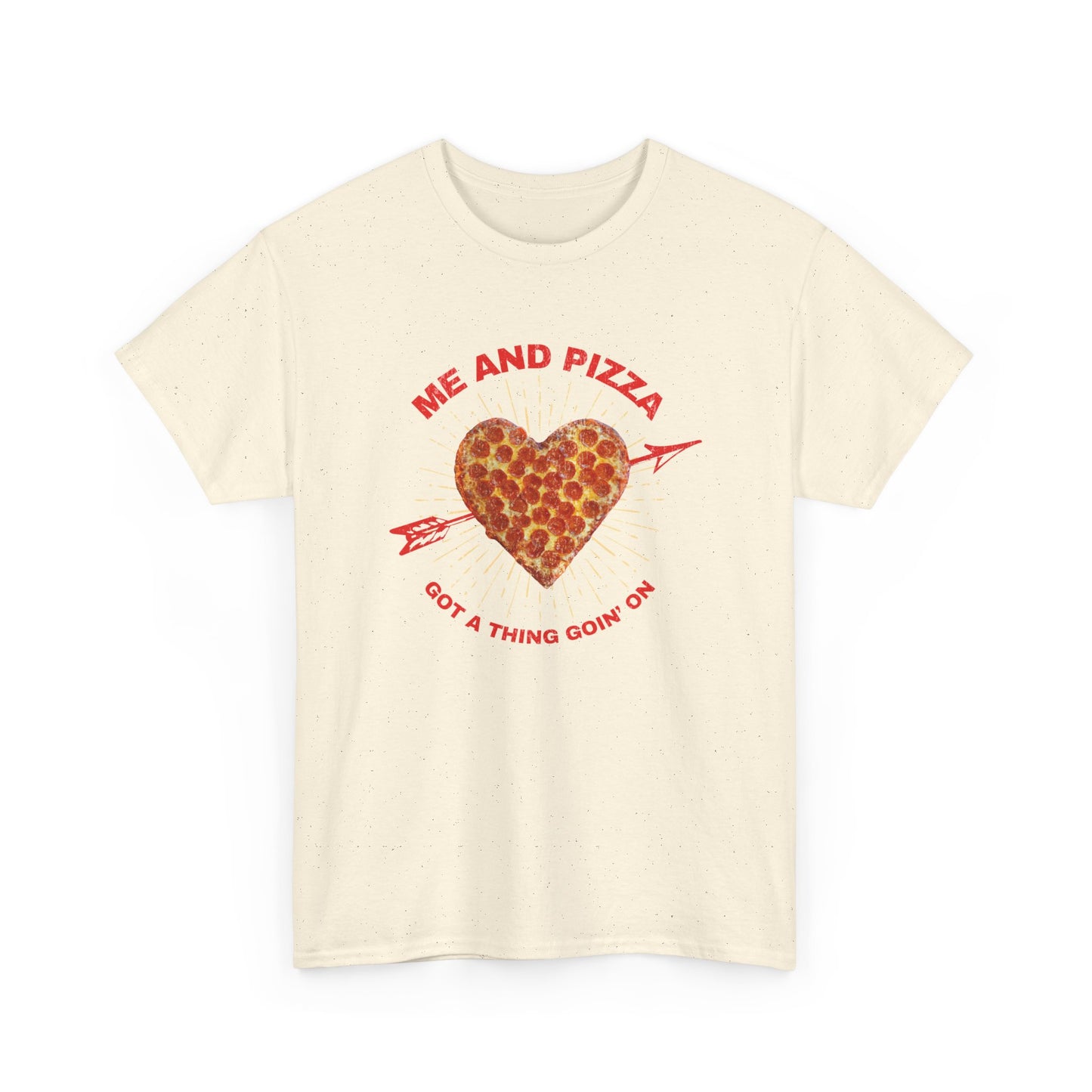 Me and Pizza Unisex T-Shirt - Pizza Lovers Foodie Fun Graphic Tee