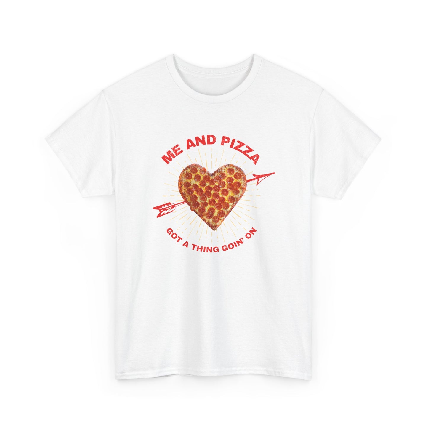 Me and Pizza Unisex T-Shirt - Pizza Lovers Foodie Fun Graphic Tee