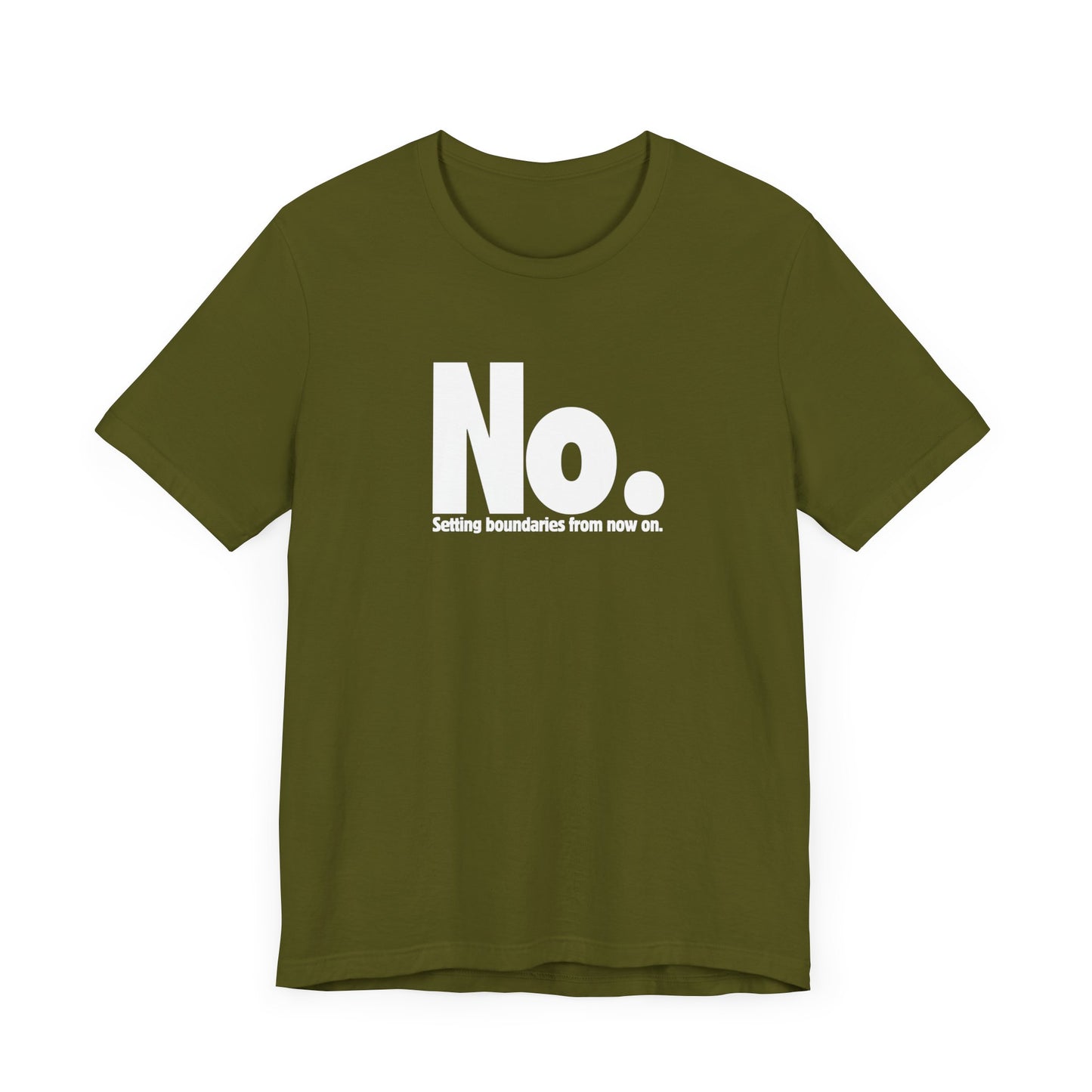 Setting Boundaries T-Shirt - White Text