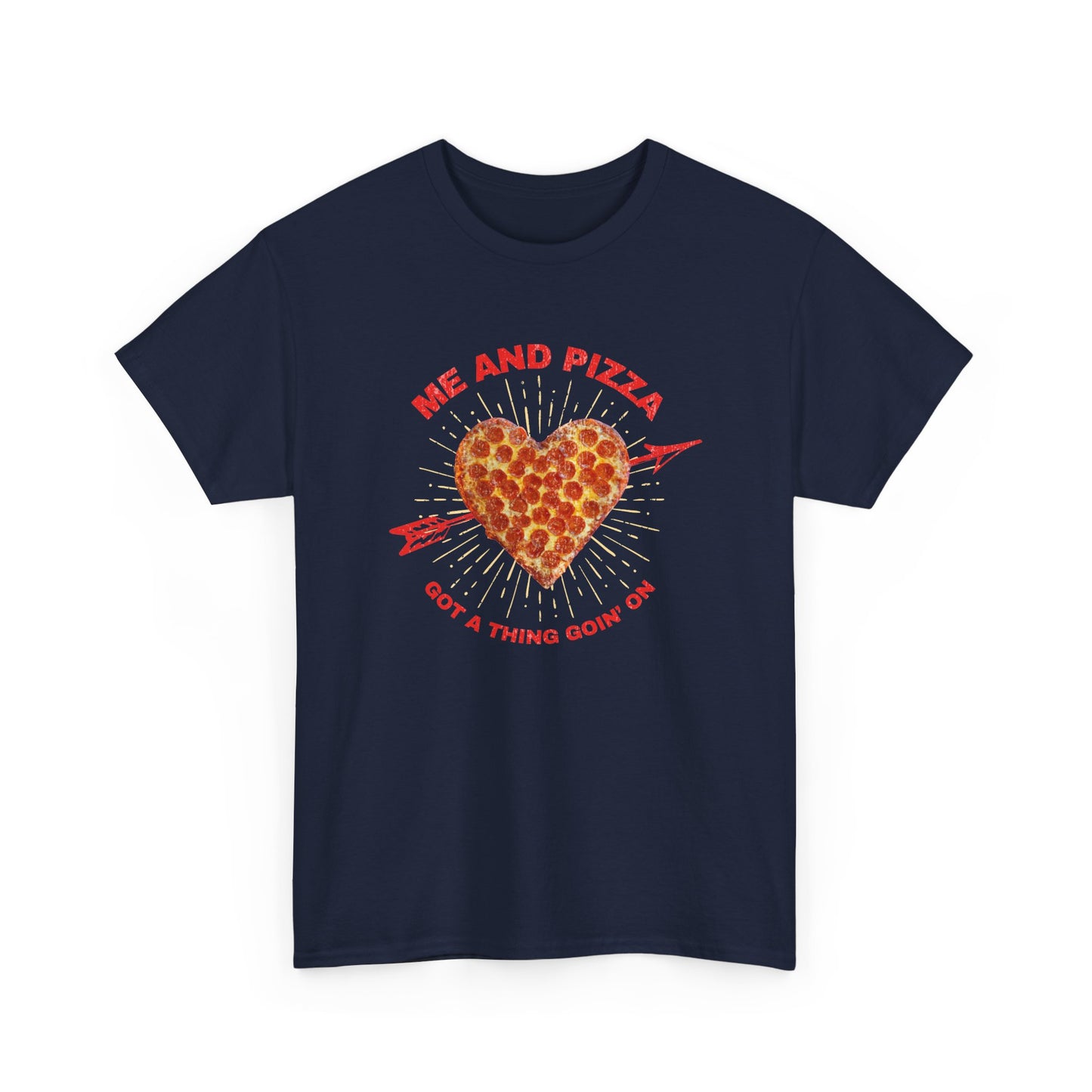 Me and Pizza Unisex T-Shirt - Pizza Lovers Foodie Fun Graphic Tee