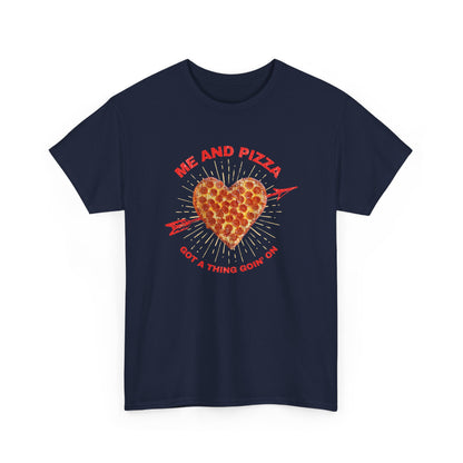 Me and Pizza Unisex T-Shirt - Pizza Lovers Foodie Fun Graphic Tee