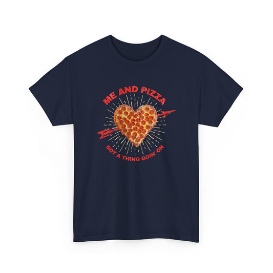 Me and Pizza Unisex T-Shirt - Pizza Lovers Foodie Fun Graphic Tee