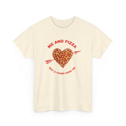 Me and Pizza Unisex T-Shirt - Pizza Lovers Foodie Fun Graphic Tee