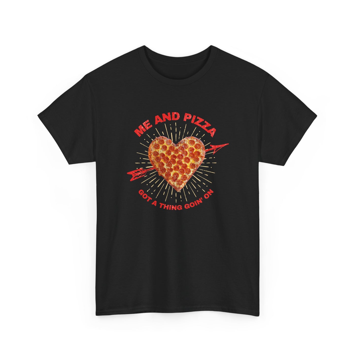 Me and Pizza Unisex T-Shirt - Pizza Lovers Foodie Fun Graphic Tee