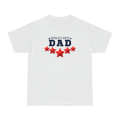 World's Best Dad White T-shirt | Father's Day Gift