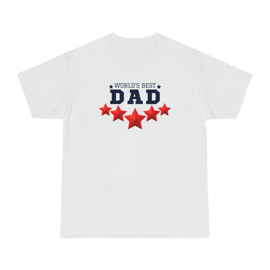 World's Best Dad White T-shirt | Father's Day Gift