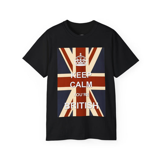 Keep Calm You're British Graphic T-Shirt
