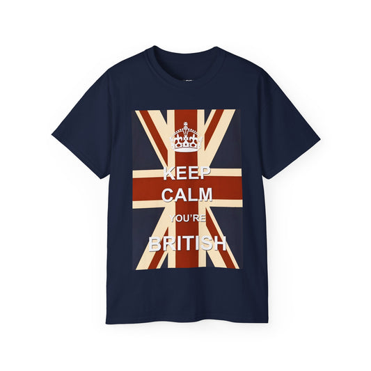 Keep Calm You're British Graphic T-Shirt