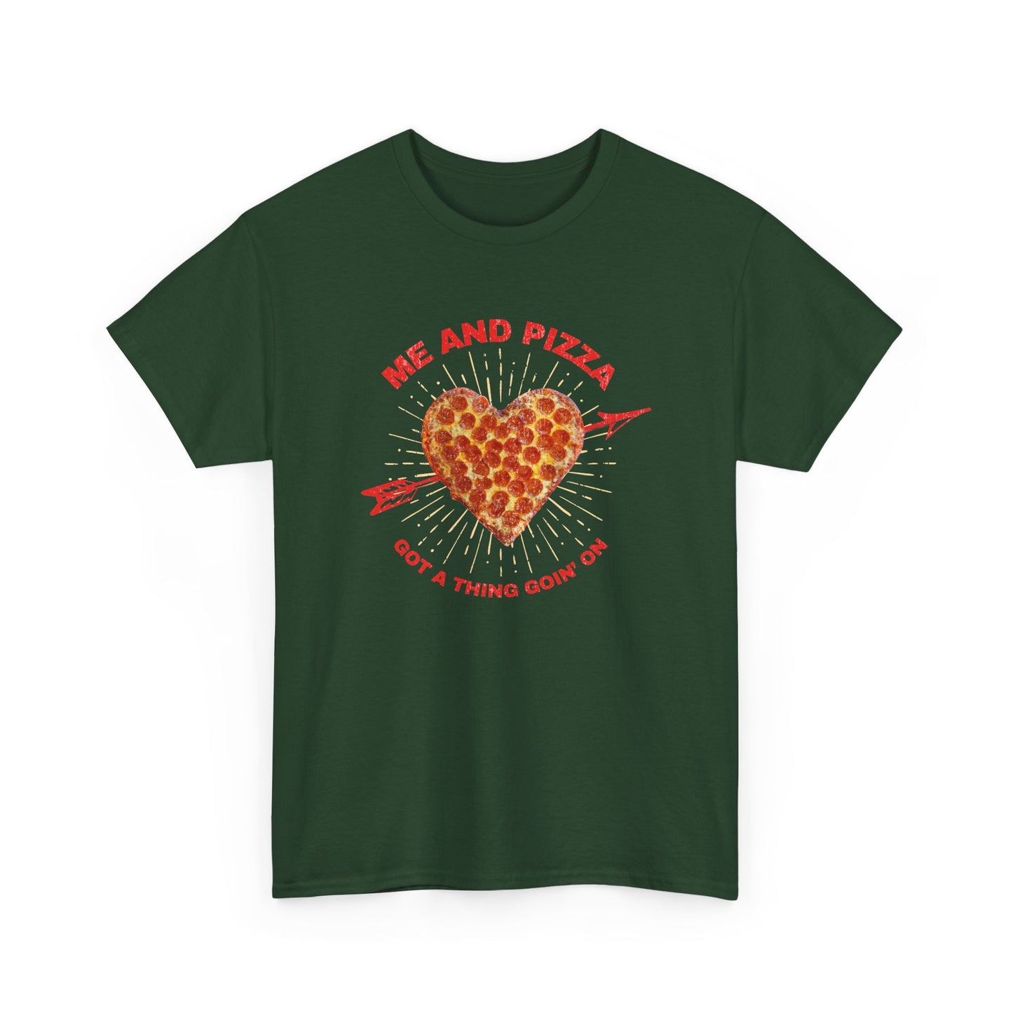 Me and Pizza Unisex T-Shirt - Pizza Lovers Foodie Fun Graphic Tee