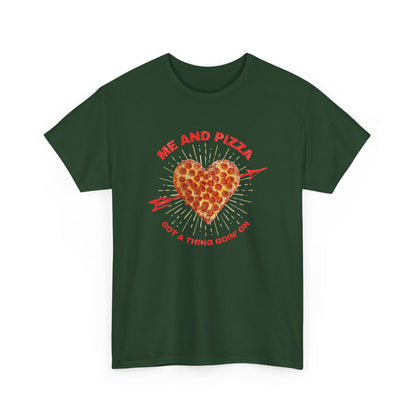 Me and Pizza Unisex T-Shirt - Pizza Lovers Foodie Fun Graphic Tee