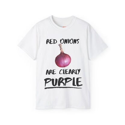 Red Onions white T-Shirt
